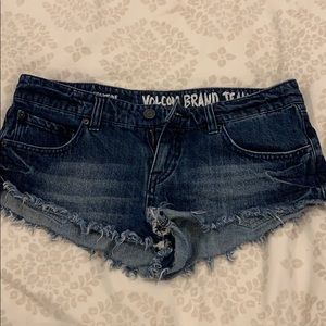 Dark blue jean shorts